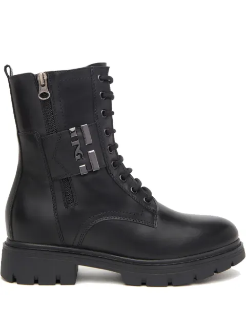 NERO GIARDINI botines con paneles