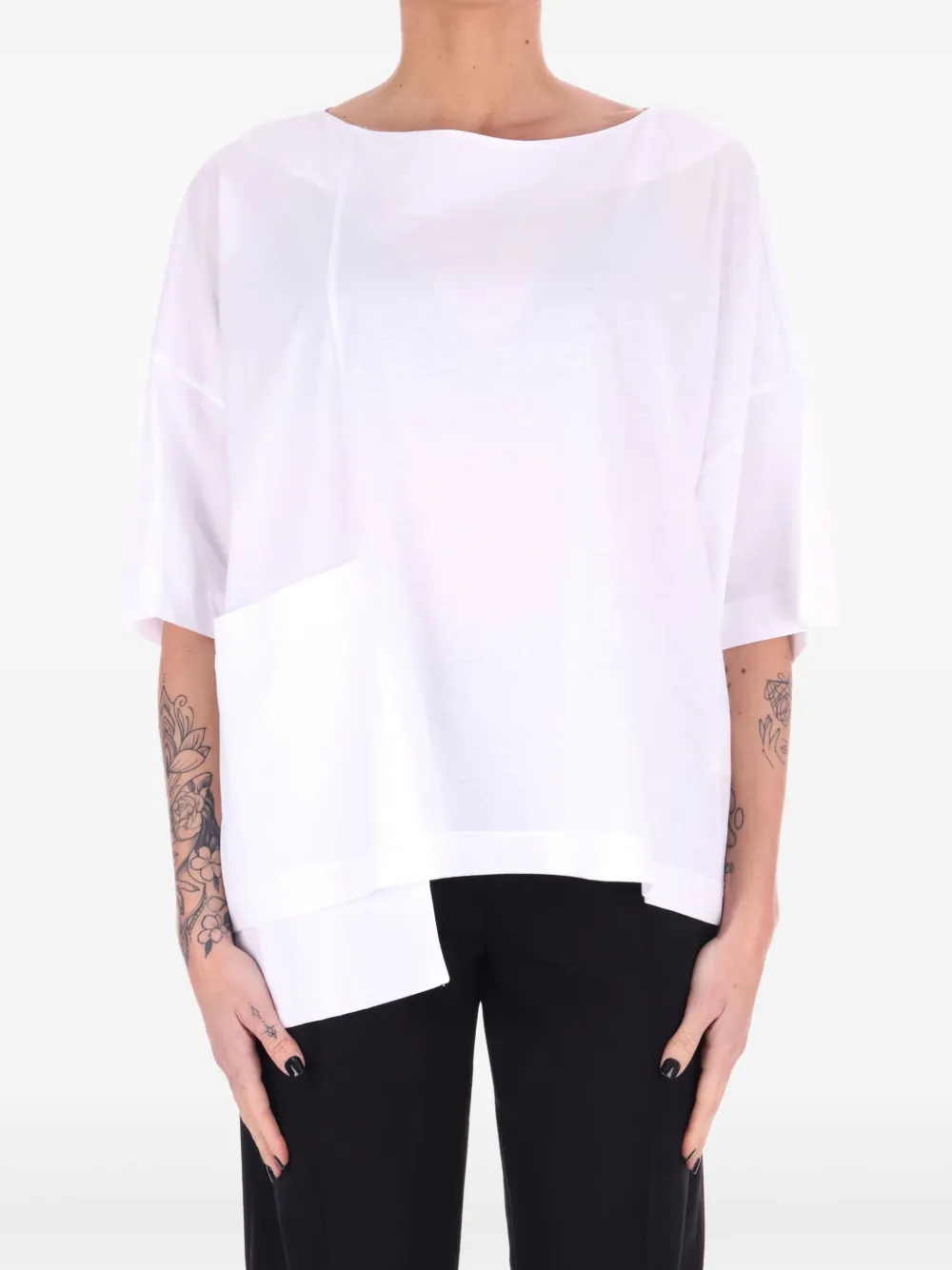 asymmetric T-shirt