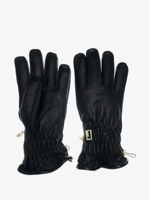 Restelli leather zip-fastening gloves