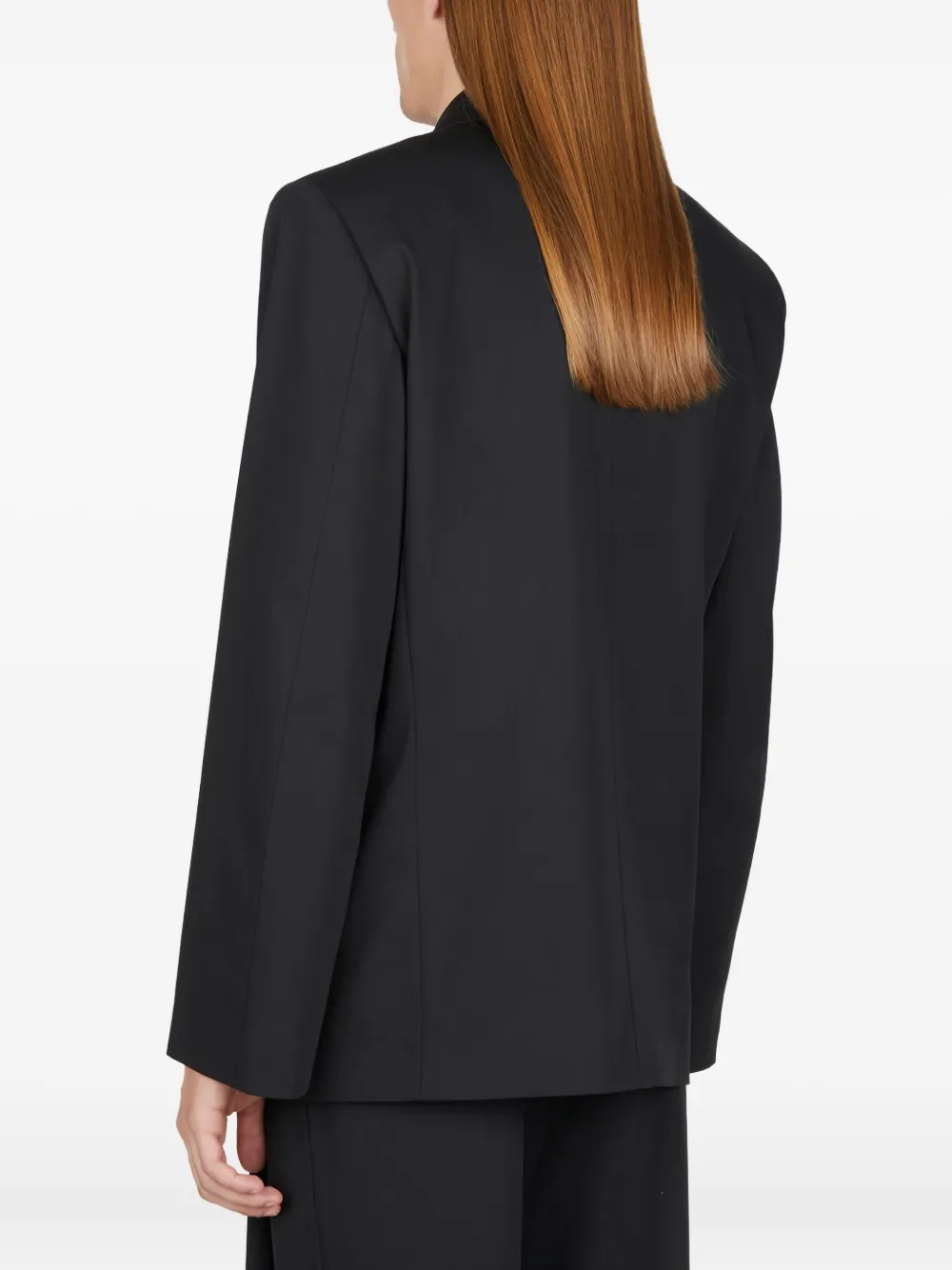 Diomene Blazer met enkele rij knopen Zwart