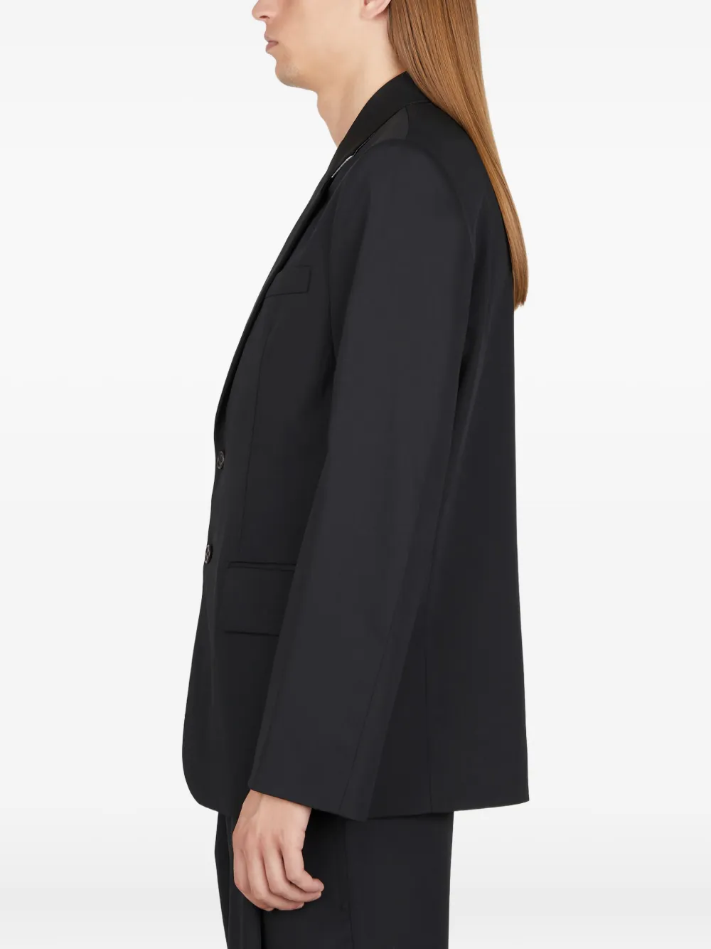 Diomene Blazer met enkele rij knopen Zwart