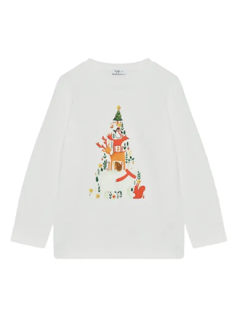 Il Gufo illustration-style print T-shirt