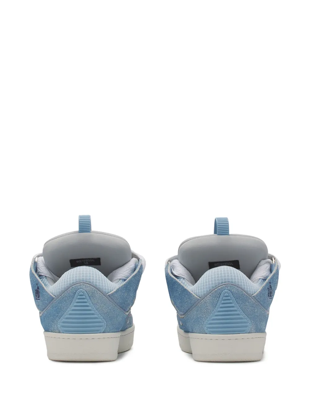 Lanvin logo-detail denim-panel sneakers 254 DENIM BLUE