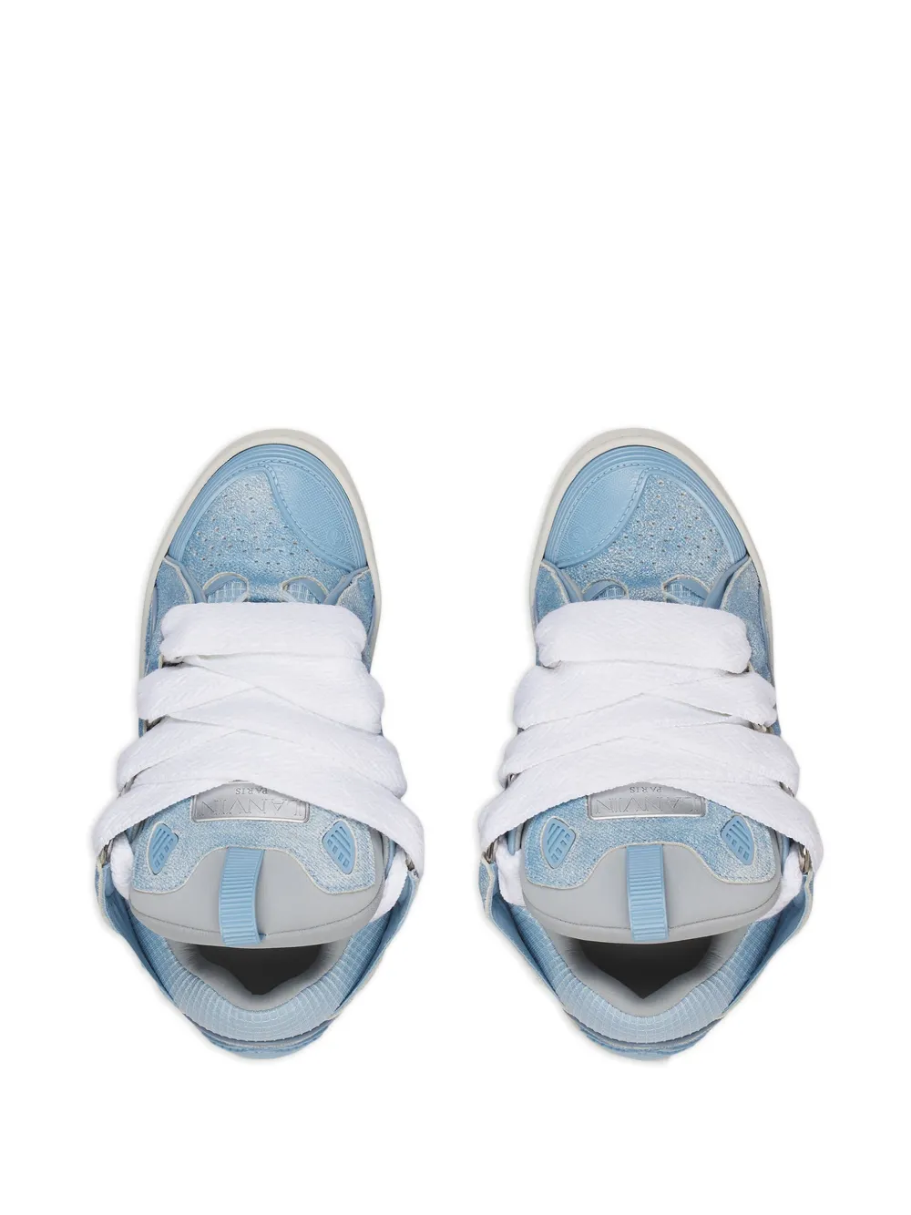 Lanvin logo-detail denim-panel sneakers 254 DENIM BLUE