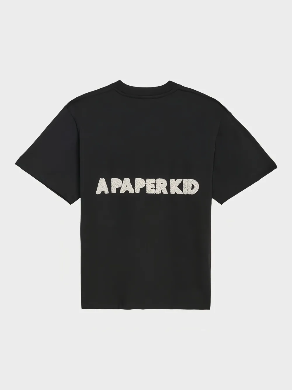 A Paper Kid T-shirt met logo Zwart