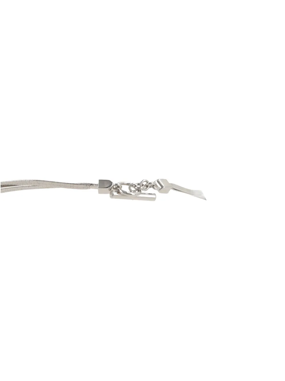 Jil Sander Lonely Heart halsketting - Zilver