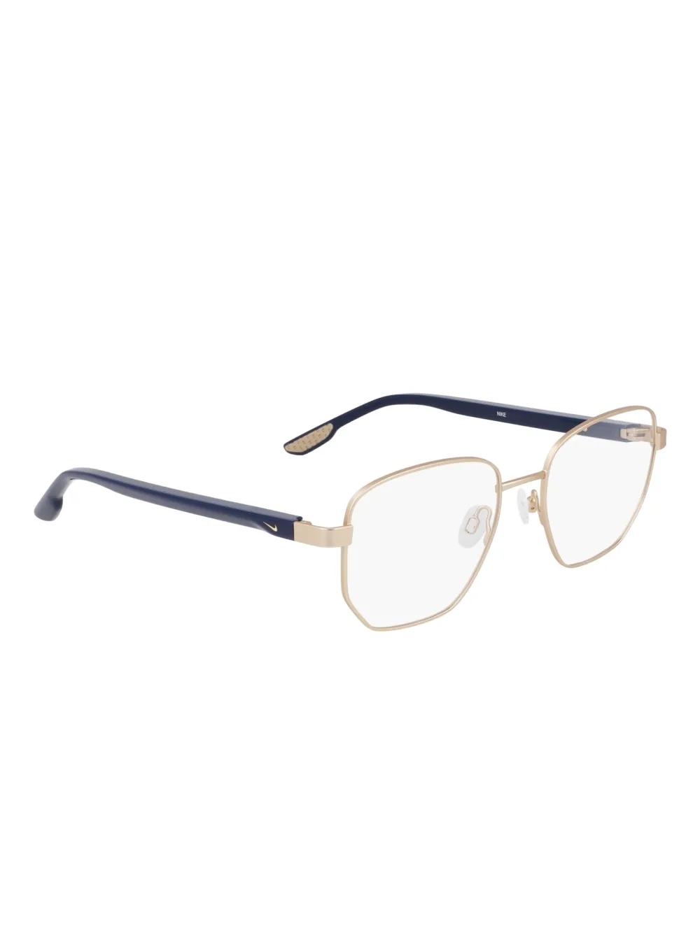 Nike Bril met geometrisch montuur Goud
