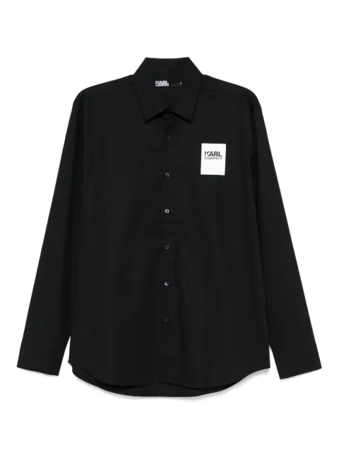 Karl Lagerfeld camisa con parche del logo