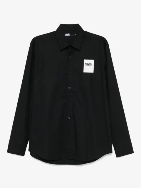 Karl Lagerfeld logo-patch shirt