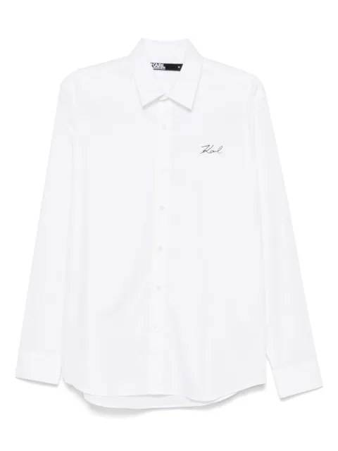 Karl Lagerfeld logo-print shirt