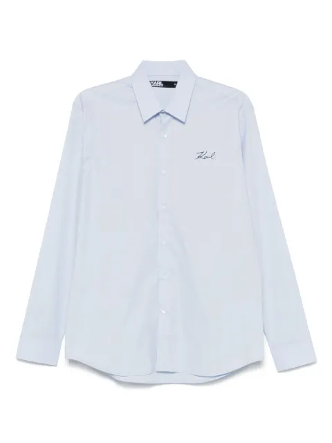 Karl Lagerfeld camisa con logo estampado