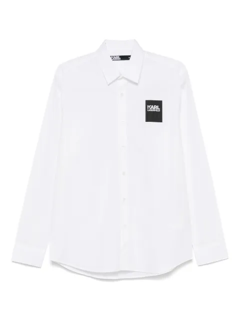 Karl Lagerfeld logo-patch shirt