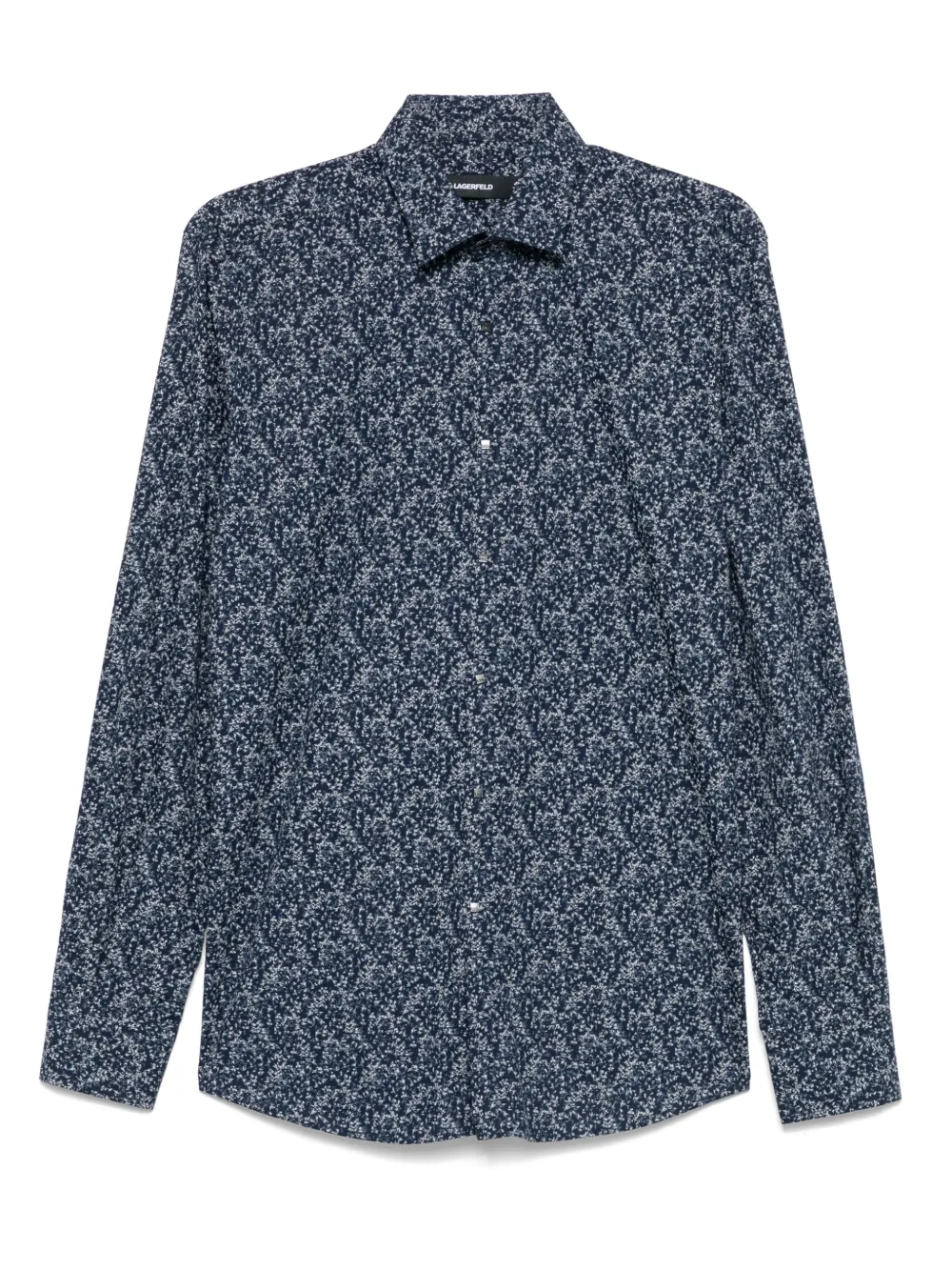 Karl Lagerfeld Overhemd met grafische print Blauw