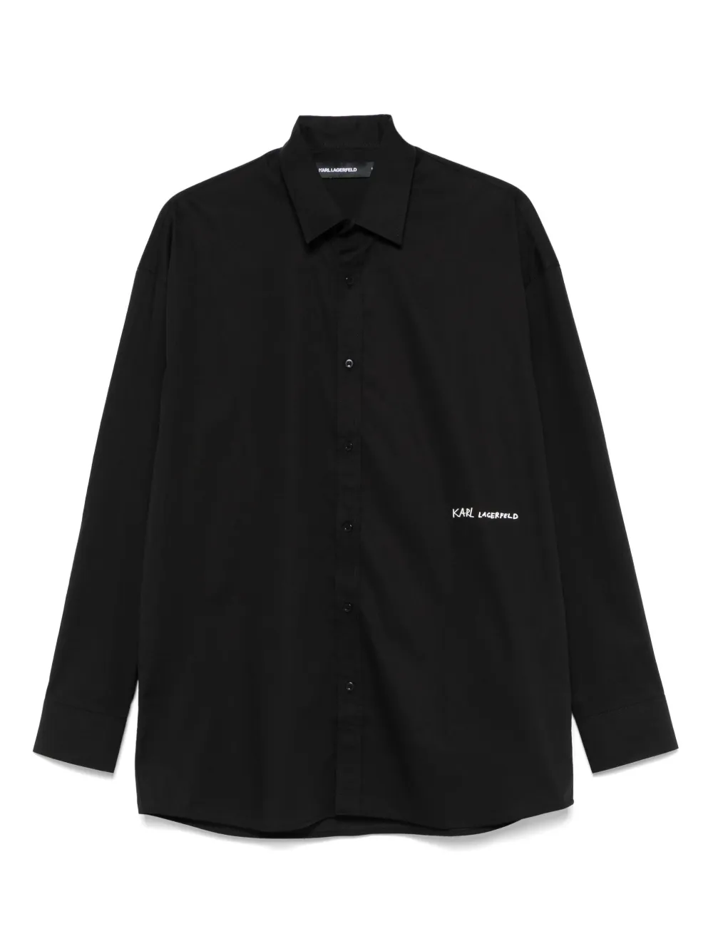 Karl Lagerfeld camisa con aplique del logo | negro | Image 1
