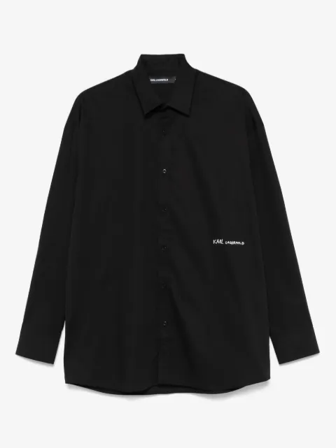 Karl Lagerfeld camisa con aplique del logo
