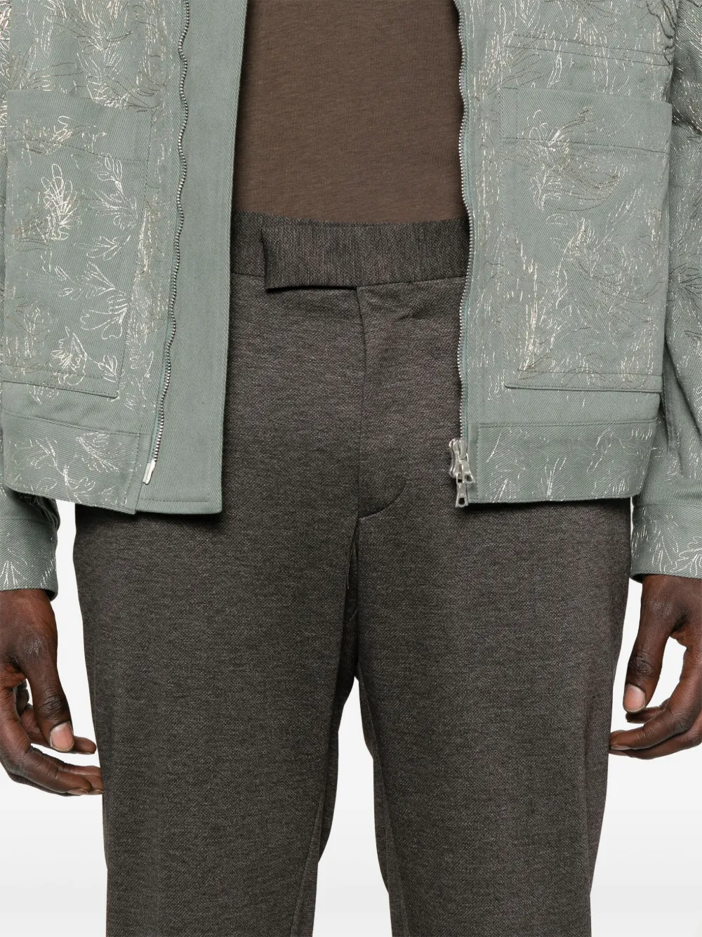 Karl Lagerfeld Broek met logopatch Bruin