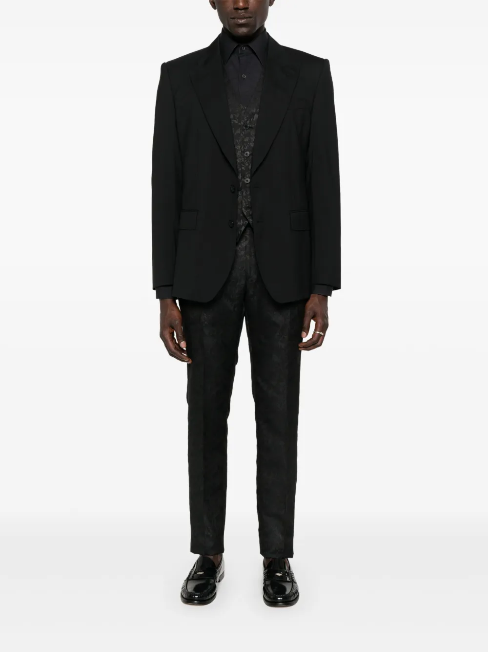 Karl Lagerfeld patterned-jacquard waistcoat | Waistcoats & Gilets | Image 2