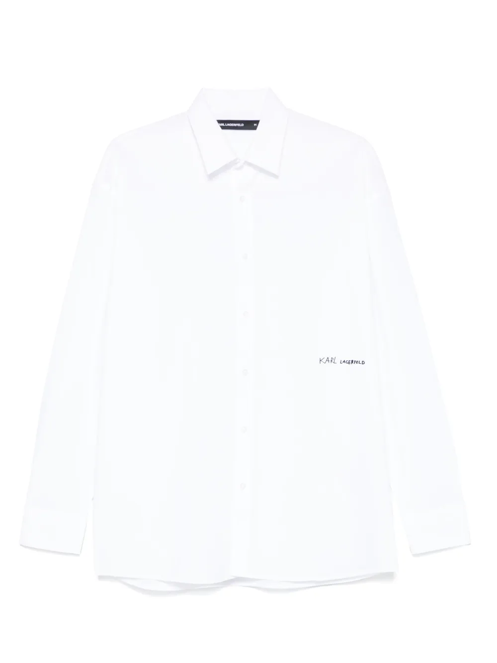 Karl Lagerfeld camisa con aplique del logo | blanco | Image 1
