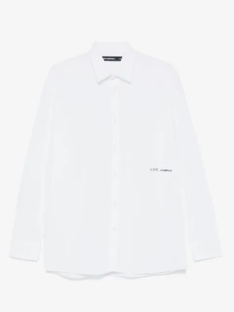 Karl Lagerfeld logo-appliqué shirt