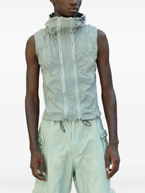 Charlie Constantinou hooded zip vest