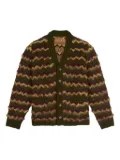 Brain Dead alpaca wool-blend cardigan - Green