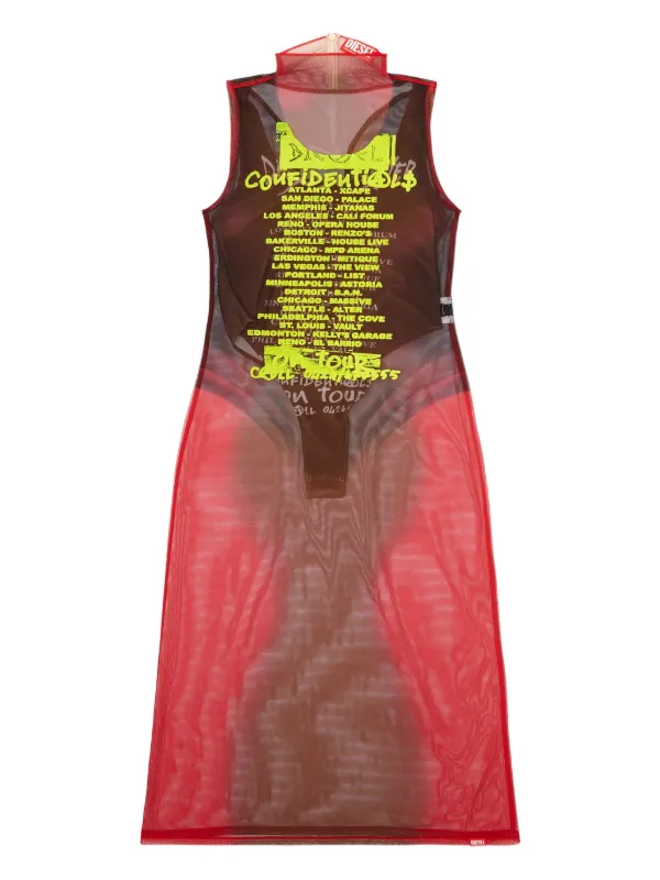 Diesel D-Agnec Midi Dress | Brown | FARFETCH