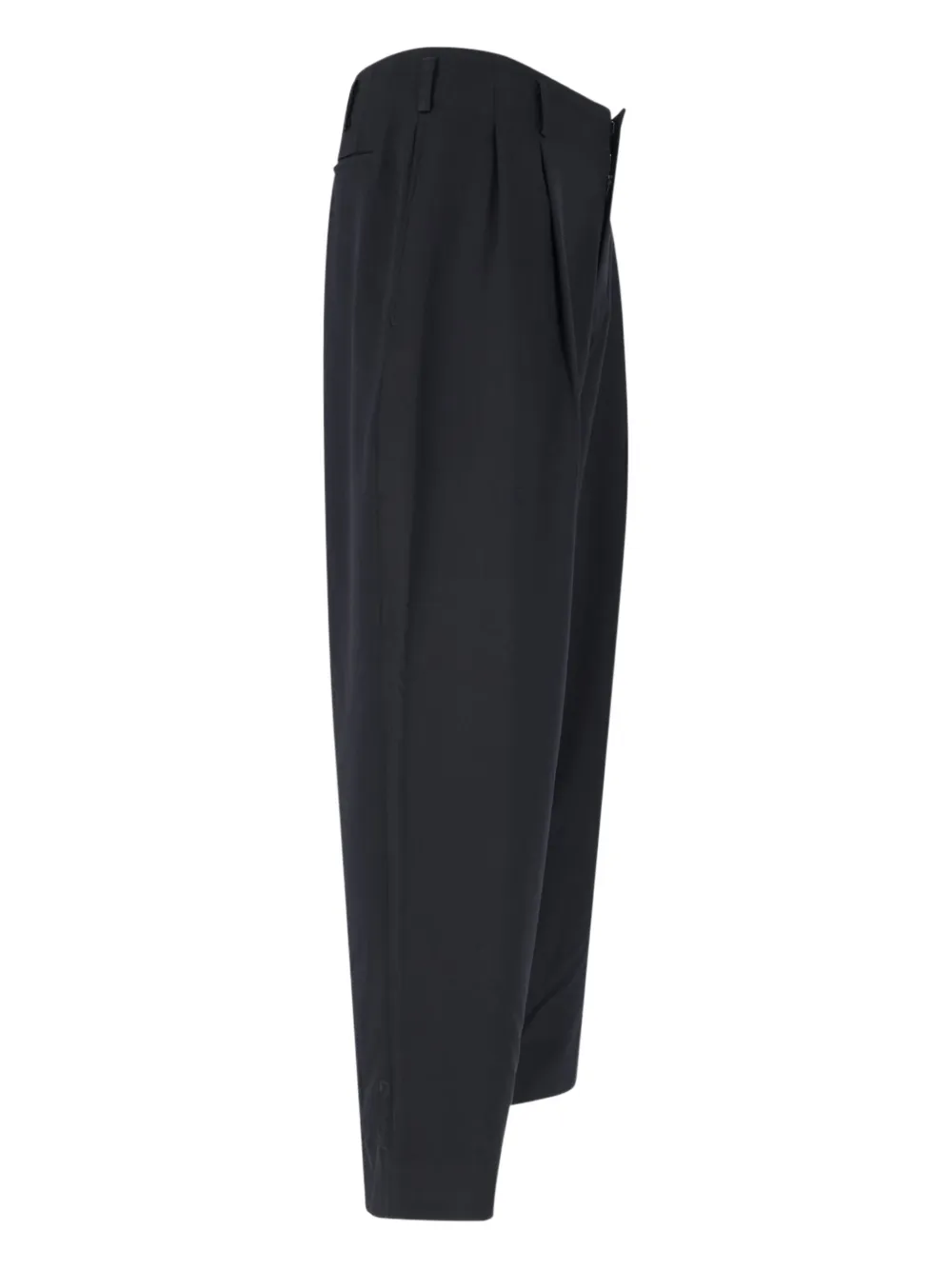 Comme Des Garçons Homme Deux Wool Trousers In Black