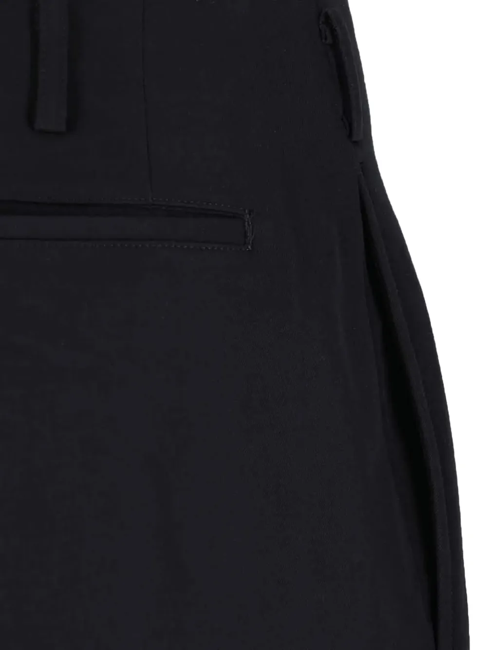 Comme Des Garçons Homme Deux Wool Trousers In Black