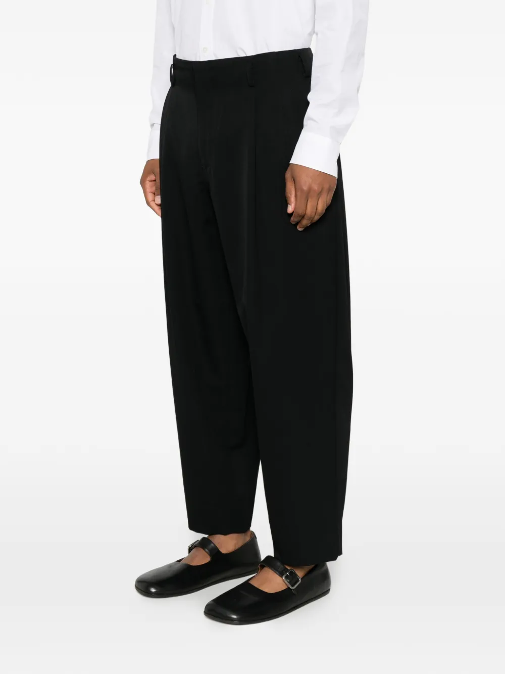 Comme Des Garçons Homme Plus Wool Trousers | Black | FARFETCH