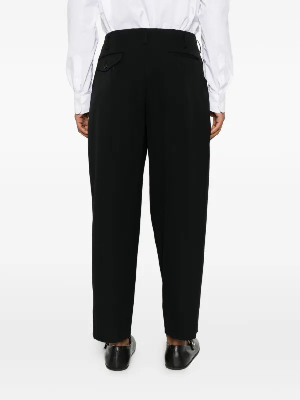 Comme Des Garçons Homme Plus Wool Trousers | Black | FARFETCH