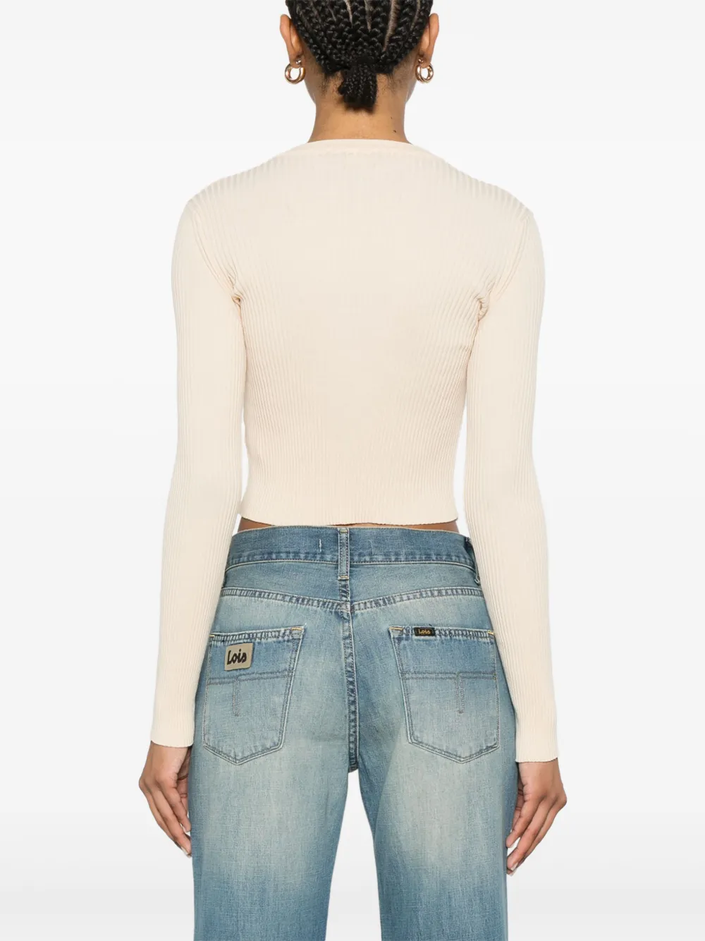 Roberto Collina Geribbeld vest Beige
