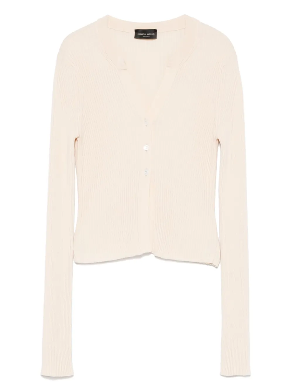 Roberto Collina Geribbeld vest Beige