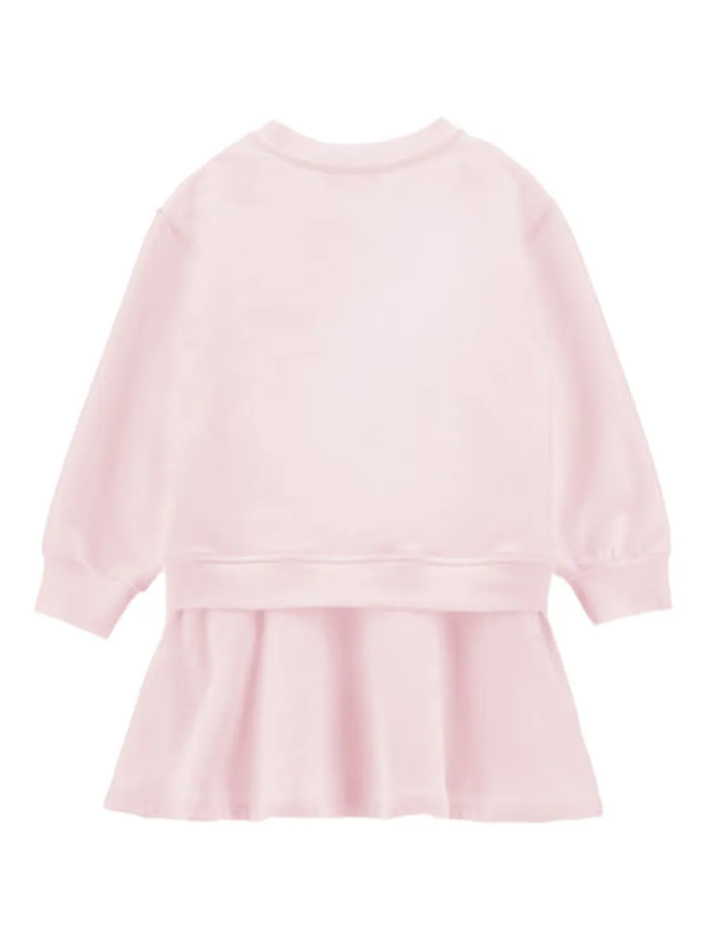 Monnalisa Jurk met bloemenpatch Roze