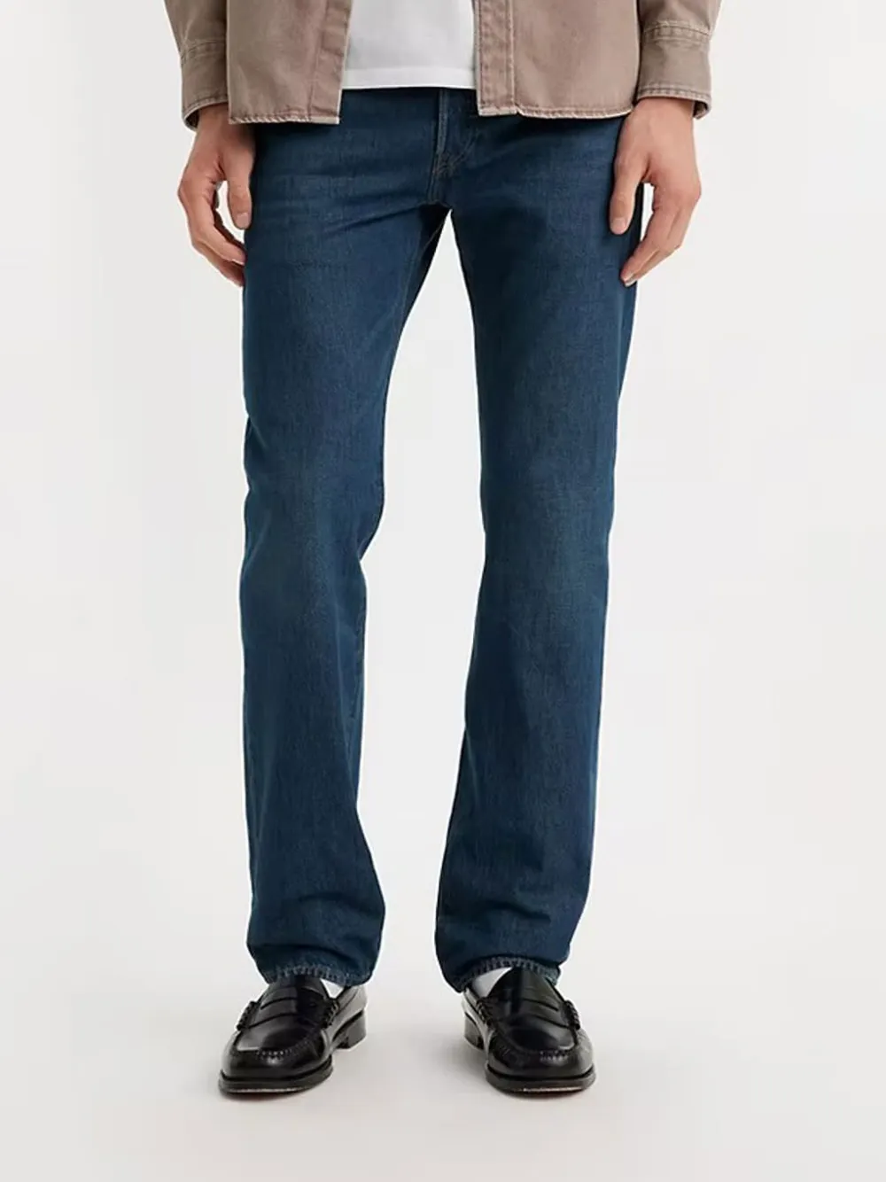 Levi's 511 Logo-patch Straight-leg Jeans In Blue