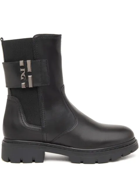 NERO GIARDINI botines con paneles