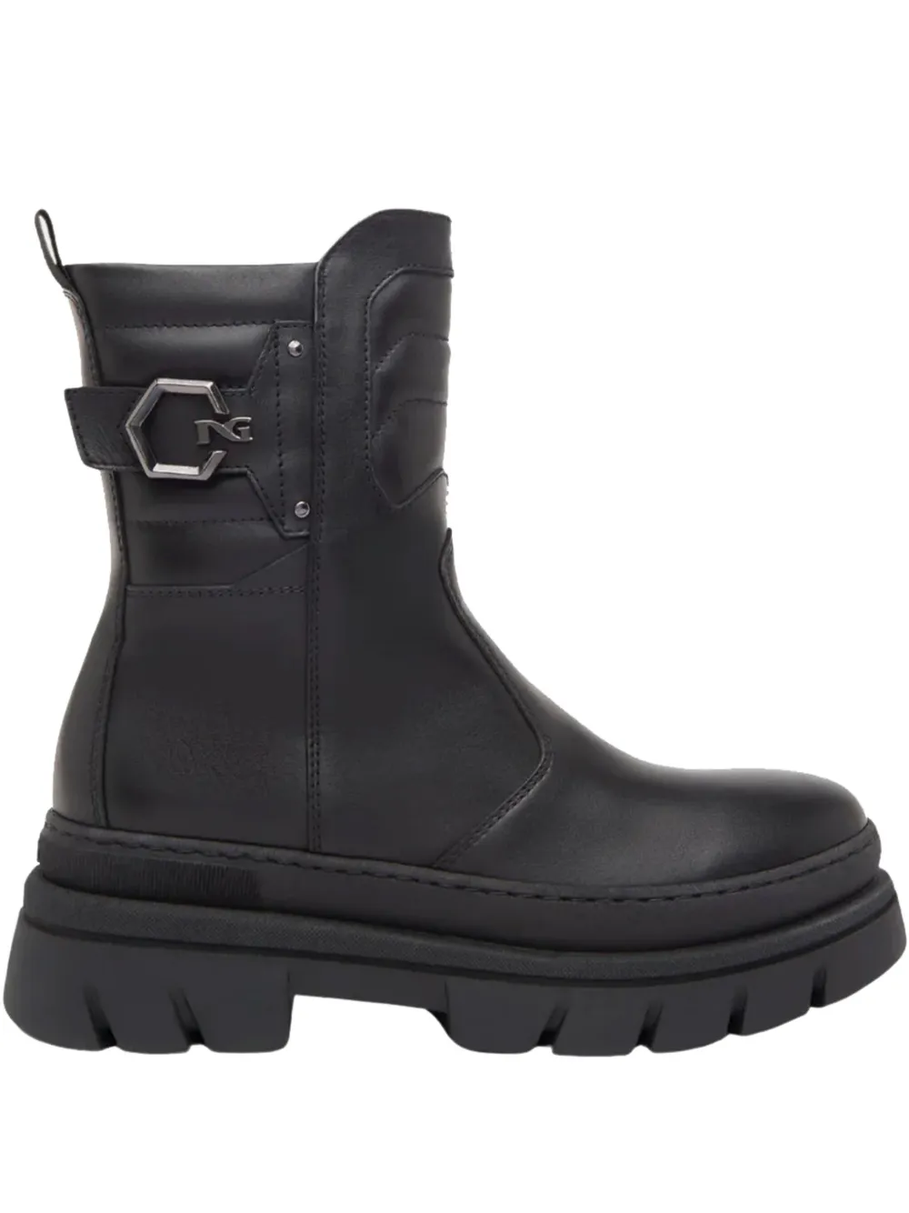NERO GIARDINI leather ankle boots Black