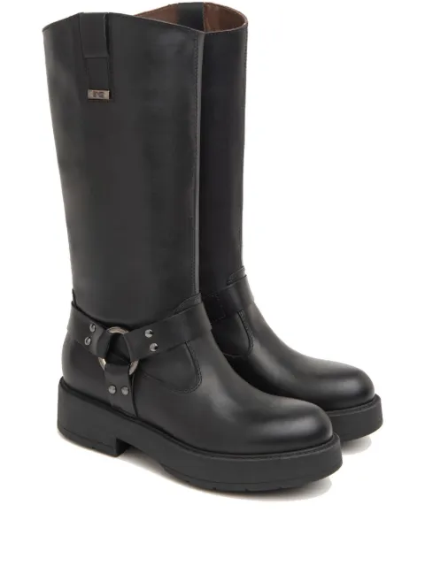 NERO GIARDINI botas con agujetas