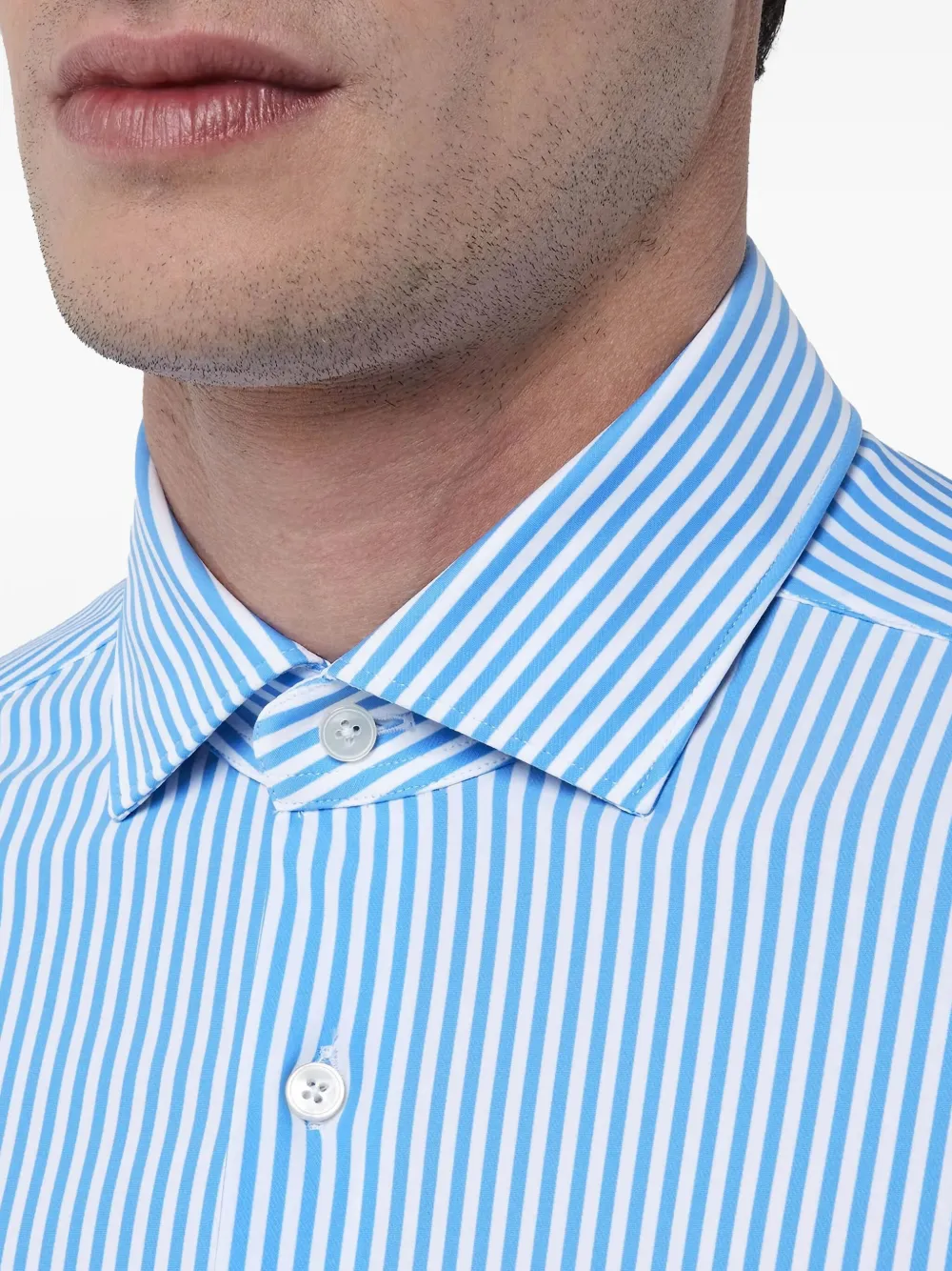 Xacus Gestreept overhemd Blauw