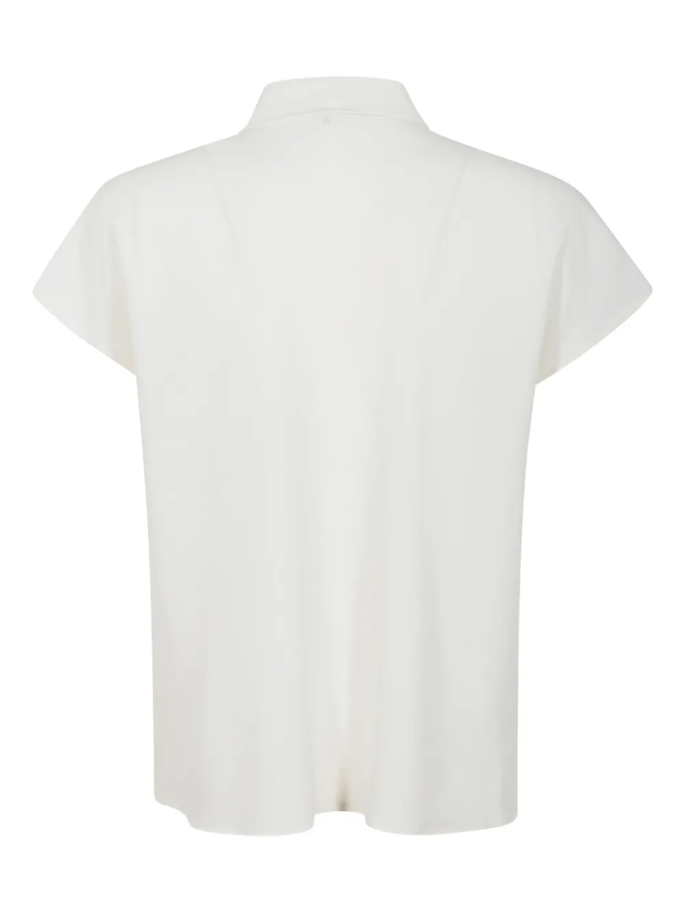 Glanshirt satin blouse - Wit