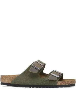 Birkenstock Arizona Oiled Leather Sandals | Green | FARFETCH ZA