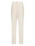 ELENA MIRO` flax trousers - White