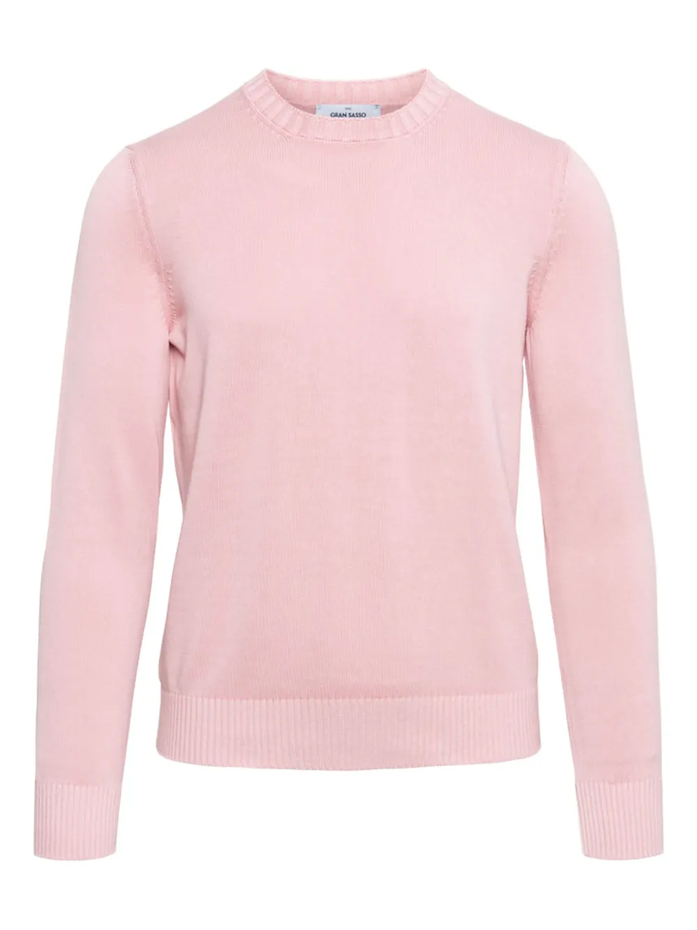 crew-neck cotton sweater