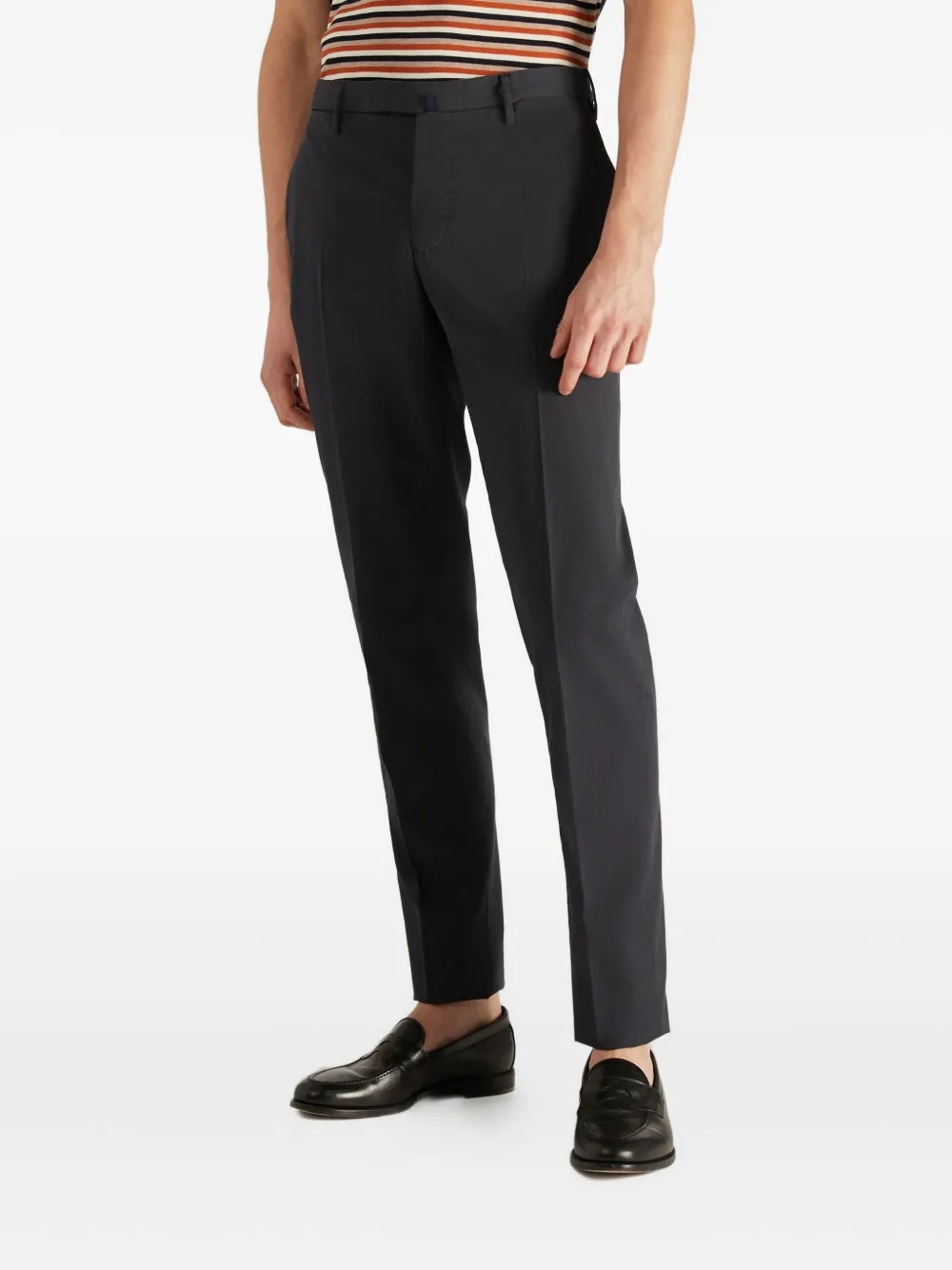 Incotex Teknosartorial Slim-fit Stretch-seersucker Trousers In Black