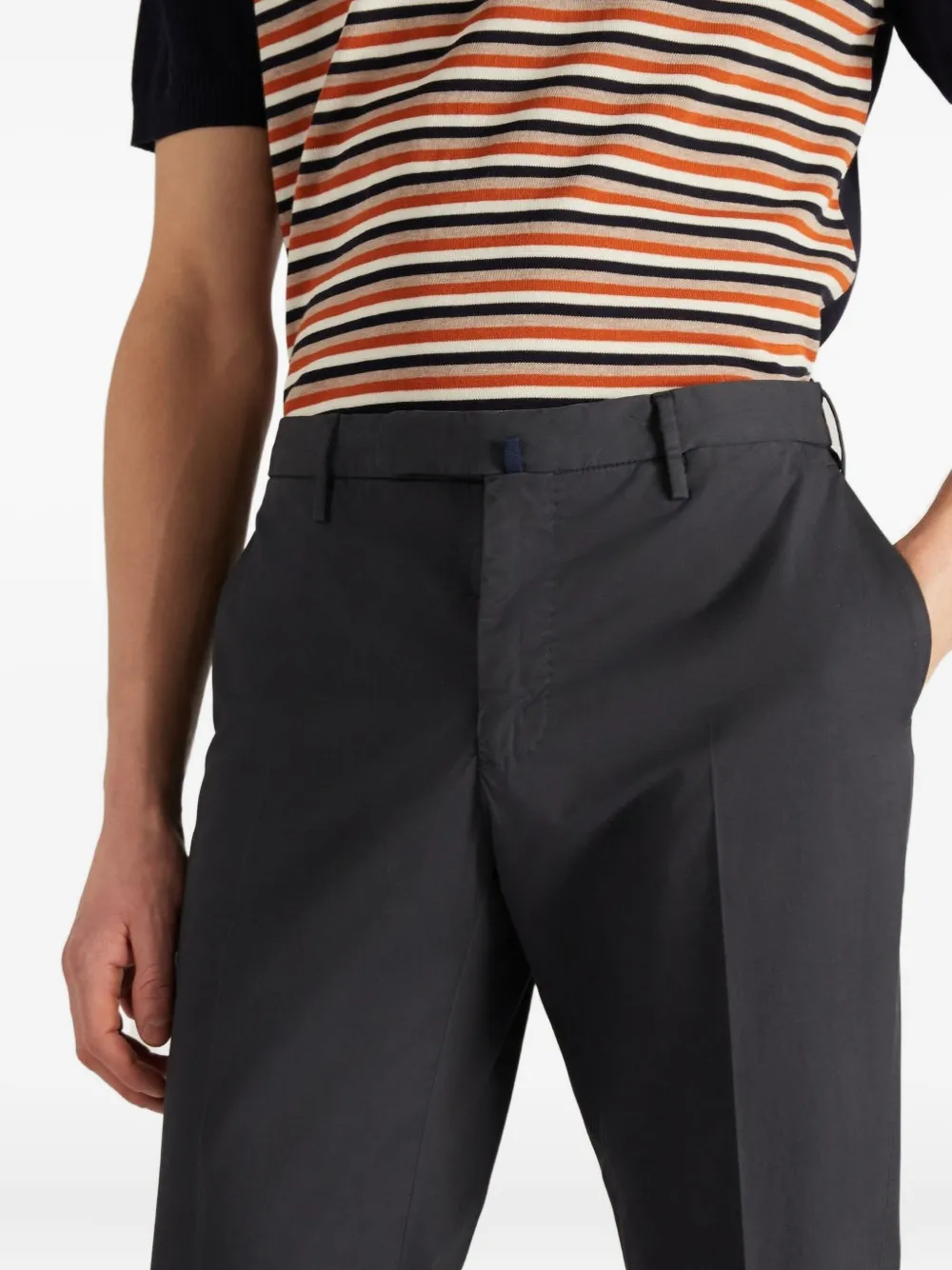 Incotex Teknosartorial Slim-fit Stretch-seersucker Trousers In Black