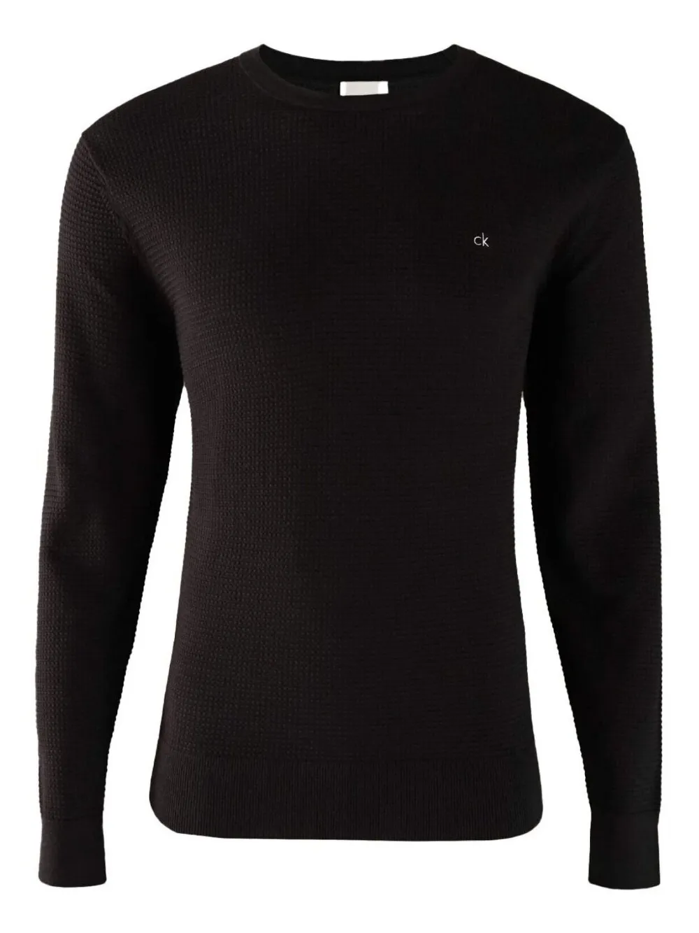Calvin Klein suéter de tejido waffle | negro | Image 1