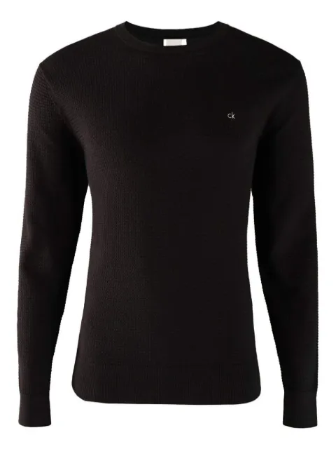 Calvin Klein waffle-knit sweater