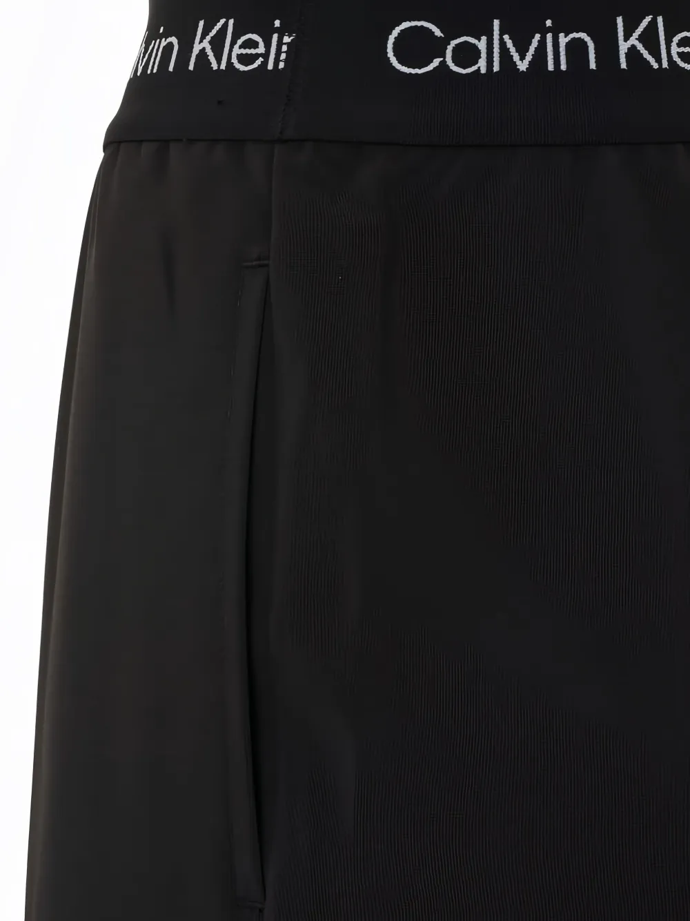 Calvin Klein Broek met wijde pijpen Zwart