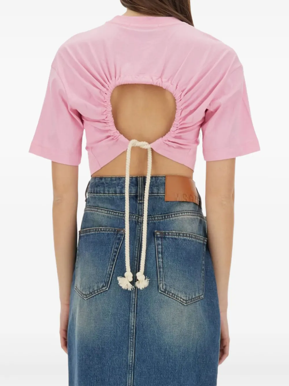 MSGM playera corta con detalle de lazo | Playeras y jerséis | Image 2