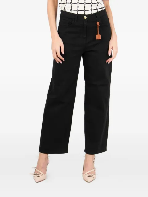 Elisabetta Franchi logo-charm five-pocket jeans