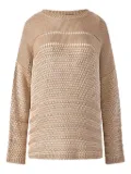 Alberta Ferretti open-knit sweater - Neutrals